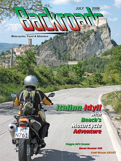 Cover, July 2008 Issue Backroads