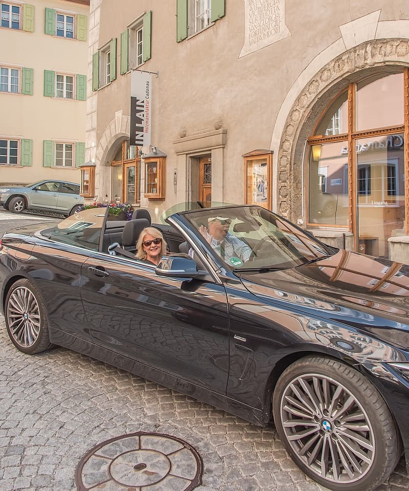 Zuoz, Switzerland in a 6-series BMW